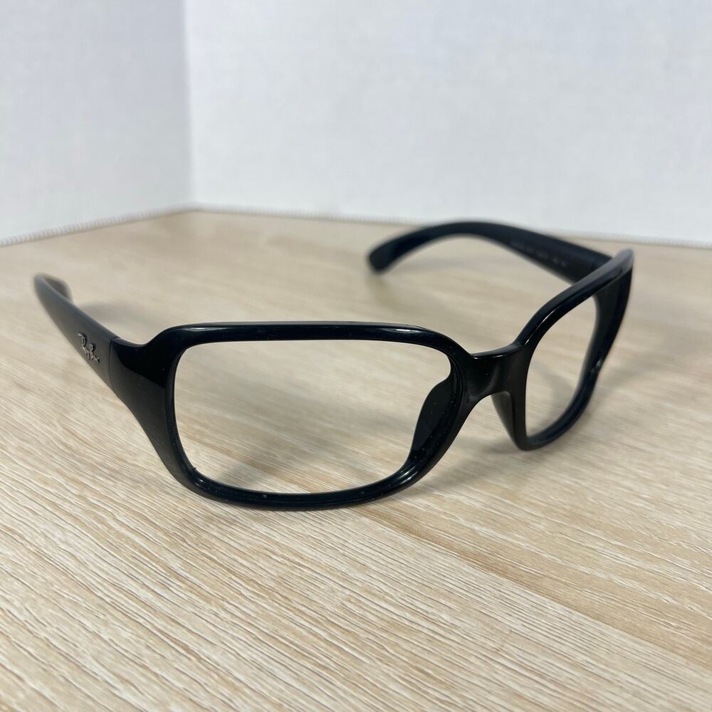 Ray-Ban RB4068 601 Sunglasses Black FRAMES ONLY Wrap Made in Italy